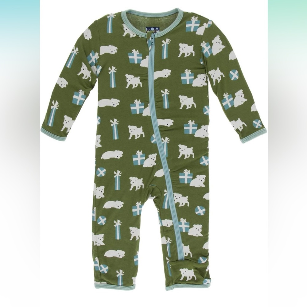 Kickee pants holiday coverall pj